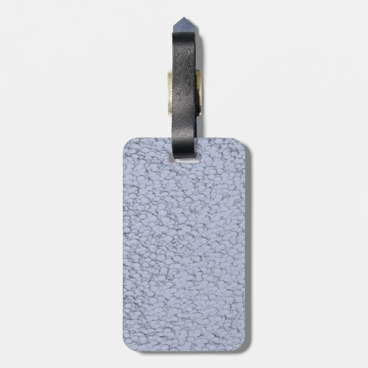 Fuchsia Polka-Dot Heart Painting Bagagelabel (Achterkant verticaal)