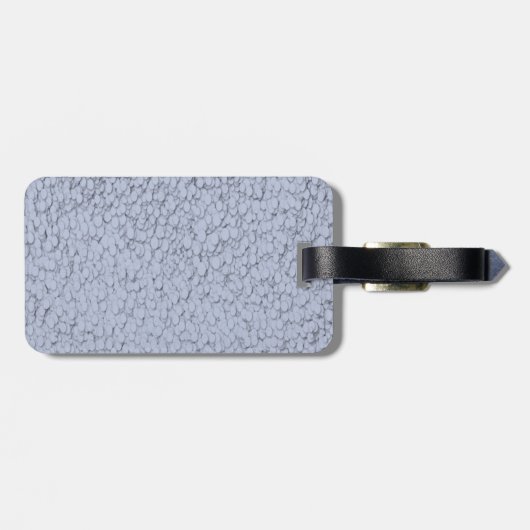 Fuchsia Polka-Dot Heart Painting Bagagelabel (Achterkant horizontaal)