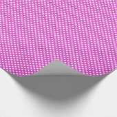 Fuchsia Polka Dot Wrapping Paper Cadeaupapier (Hoek)