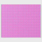 Fuchsia Polka Dot Wrapping Paper Cadeaupapier (Vlak)