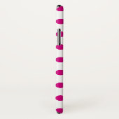 Fuchsia polka dots Case-Mate iPhone case (Achterkant / rechts)