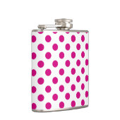 Fuchsia polka dots heupfles (Rechts)