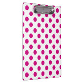 Fuchsia polka dots klembord (Rechts)