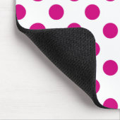 Fuchsia polka dots muismat (Hoek)