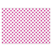 Fuchsia polka dots tafelkleed (Voorkant (Horizontaal))