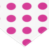 Fuchsia polka dots tafelkleed (Gekanteld)