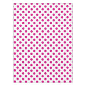 Fuchsia polka dots tafelkleed (Voorkant)