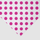 Fuchsia polka dots tissuepapier (Detail)