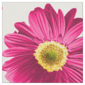 Fuchsia Pop Daisy Pattern Stof (Close Up)