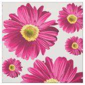 Fuchsia Pop Daisy Pattern Stof (Swatch)
