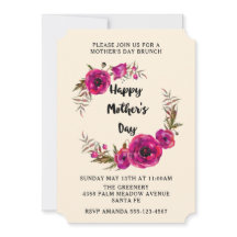 Fuchsia Poppies Bloemenkrans Moederdag Brunch