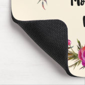 Fuchsia Poppies Floral WreatHappy Moederdag Muismat (Hoek)