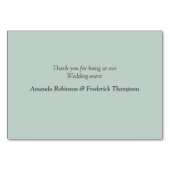 Fuchsia Protea - Green & Gold Table cards Kaart (Achterkant)