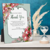 Fuchsia Protea is met Groenen en Goudlinten Fotoplaat (Zijkant)