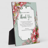 Fuchsia Protea is met Groenen en Goudlinten Fotoplaat (Zijkant)