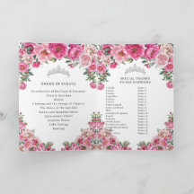 Fuchsia Quinceanera Padrinos Kerk Evenementen Prog