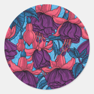 Fuchsia Ronde Sticker
