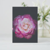 Fuchsia roos flower bedankkaart (Staand voorkant)
