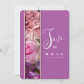 Fuchsia Roos Verjaardagsfeest Uitnodiging (Voorkant)