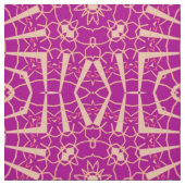 Fuchsia roze beeld mozaïekgeometrisch patroon stof (Swatch)