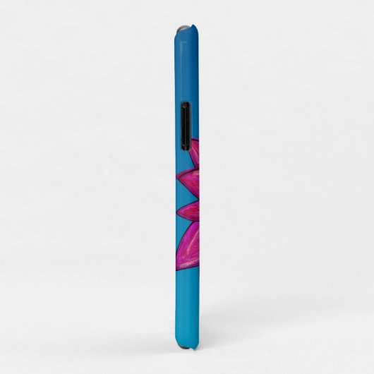 Fuchsia Roze Bloem Case-Mate iPhone Case (Achterkant/rechts)