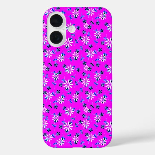 Fuchsia Roze Bloemen 4Sophia Case-Mate iPhone Case (Achterkant)