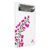 Fuchsia Roze Bougainvillea Monogram Mini Klembord (Schuin)