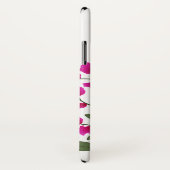 Fuchsia Roze Bougainvillea Monogram Telefoon Case (Achterkant / rechts)