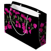 Fuchsia Roze Bougainvillea Monogramcadeautas Groot Cadeauzakje (Achterkant Gekanteld)