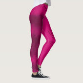 Fuchsia roze en gemengde zwart/Patroon/spiral/Wing Leggings (Rechts)
