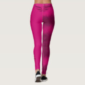 Fuchsia roze en gemengde zwart/Patroon/spiral/Wing Leggings (Achterkant)