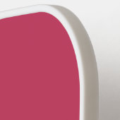 Fuchsia Roze en Wit Modern Monogram Pickleball Paddle (Links Detail)