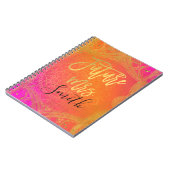 Fuchsia Roze Goud Indiase Mandala Toekomst Mrs Notitieboek (Linkerzijde)