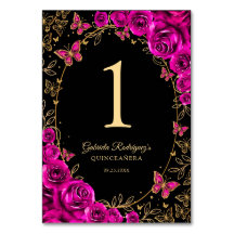 Fuchsia Roze Goud Quinceanera