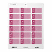 Fuchsia roze houden kalm met Jouw tekst Etiket (Full Sheet)