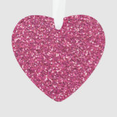 Fuchsia roze houden kalm met Jouw tekst Ornament (achterkant)