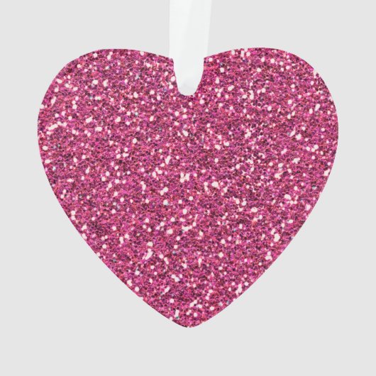 Fuchsia roze houden kalm met Jouw tekst Ornament (achterkant)