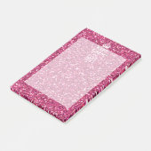 Fuchsia roze houden kalm met Jouw tekst Post-it® Notes (Schuin)
