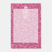 Fuchsia roze houden kalm met Jouw tekst Post-it® Notes (Voorkant)