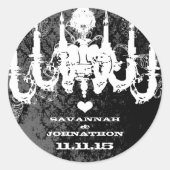 Fuchsia roze kiest  kleurenhandelaar ronde sticker (Voorkant)