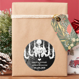 Fuchsia roze kiest  kleurenhandelaar ronde sticker