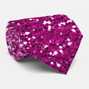 Fuchsia Roze Ombre Glitter Glam Nekband  Stropdas