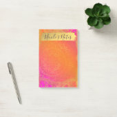 Fuchsia Roze Oranje & Goud Indiase Mandala Glam Post-it® Notes (Kantoor)