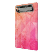 Fuchsia roze oranje moderne waterverf, aangepaste  mini klembord (Angled2)