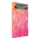 Fuchsia roze oranje moderne waterverf, aangepaste  mini klembord (Schuin)
