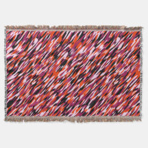 Fuchsia roze, oranje, zwart en wit camo