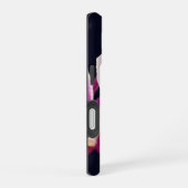 Fuchsia Roze Orchidee iPhone 16 Hoesje (Rechterkant)