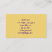 Fuchsia roze orchidee Waterverf Visitekaartje (Achterkant)