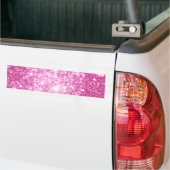 Fuchsia roze sterren bumpersticker (Op Truck)