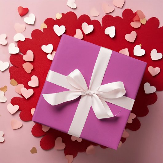 Fuchsia Roze Verpakking Papierrol Cadeaupapier